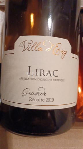 Thung lũng Rhône Lirac Villa d'Erg Grande Récolte 2019