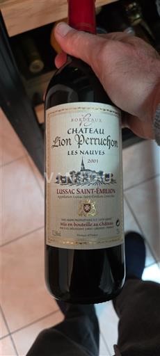 Bordeaux Lussac-saint-émilion Château Lion Perruchon Les Nauves 2001