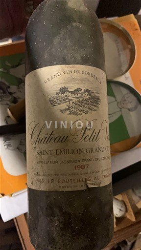 Bordeaux Saint-Émilion Grand Cru Grand Cru Château Petit Vergé 1987