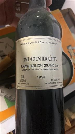 Bordeaux Saint-Émilion Grand Cru Grand Cru Mondot 1991
