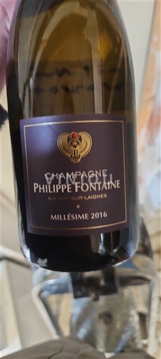 Champagne Sâm-panh Philippe Fontaine Millésime 2016