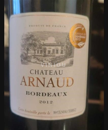 Burdeos Bordeaux Château Arnaud 2012