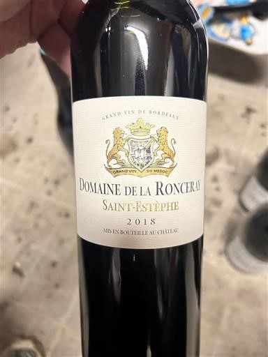 Bordeaux Saint-Estèphe Domaine La Ronceray 2018