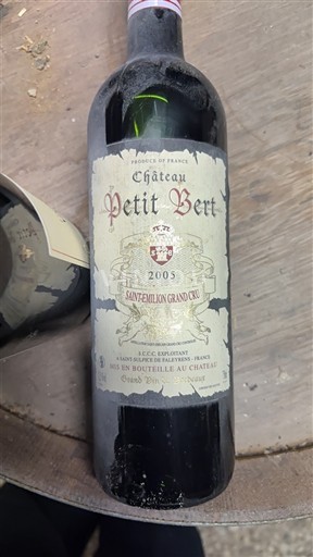 Bordéus Saint-Émilion Grand Cru Château Petit Bert 2005
