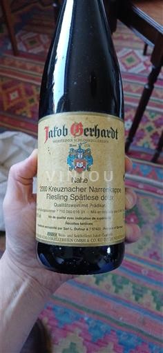 Nahe Jakob Gerhardt Kreuznacher Narrenkappe Riesling Spätlese 2000