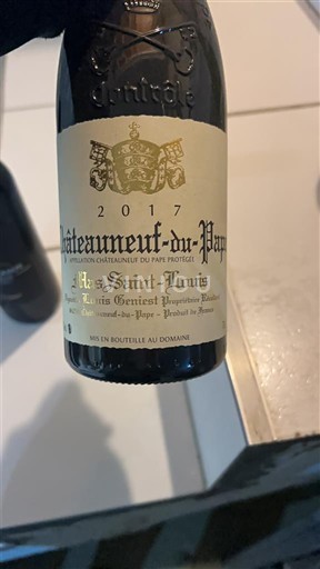 Valle del Ródano Châteauneuf-du-Pape. Domaine La Saint-Louis 2017