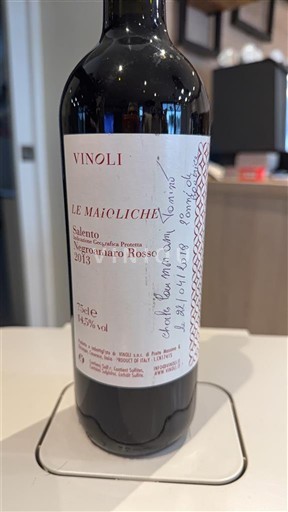 Apulia No especificado Le Maioliche Vinoli 2013