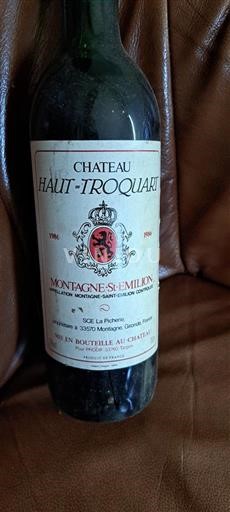 Bordeaux Montagne-saint-émilion Château Haut-Troquart 1990