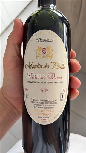 Tây Nam Côtes-de-duras Domaine Moulin de Paillo 2021