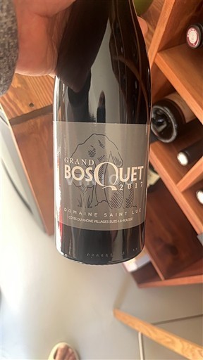 Vine Rouge sec Grand Bosquet Domaine Saint Luc 2017 Frankrig Rhône-dalen Ikke specificeret AOC