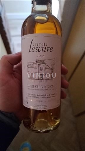 Bordeaux Sainte-Croix-Du-Mont Château Lescure 2015