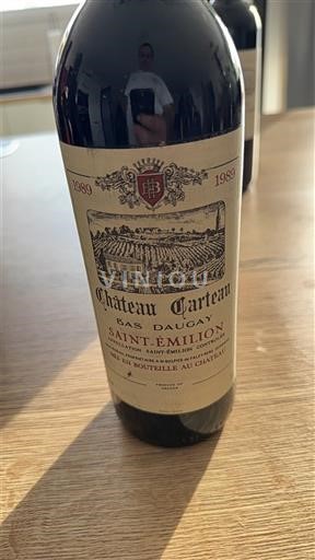 Bordeaux Saint-Émilion Château Carteau Bas Daugay 1989
