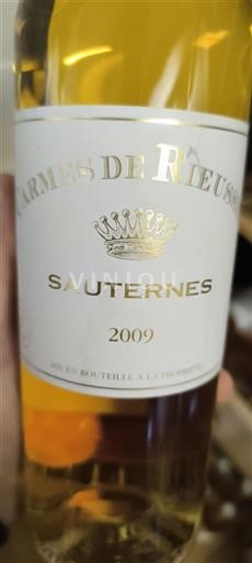 Bordeaux Sauternes Château Rieussec Carmes de Rieussec 2009
