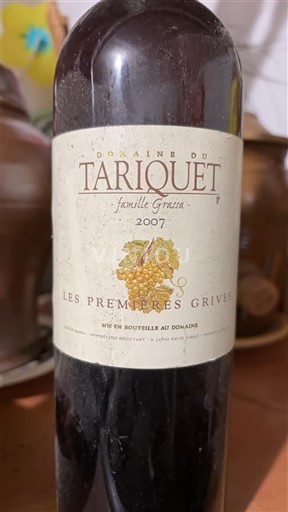 Sudoeste Côtes de Gascogne Domaine Tariquet Les Premières Grives 2007