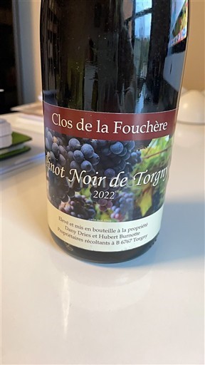 Lorraine Clos de la Fouchère Pinot Noir de Torgny 2022