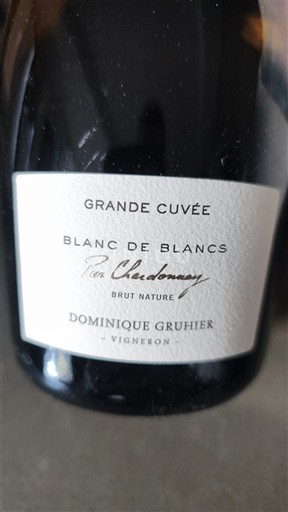 Borgonha Crémant da Borgonha Dominique Gruhier Grande Blanc de Blancs Brut Nature Não Sazonado