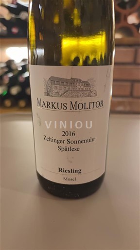 Mosel Moselle Markus Molitor Zeltinger Sonnenuhr Spätlese 2016