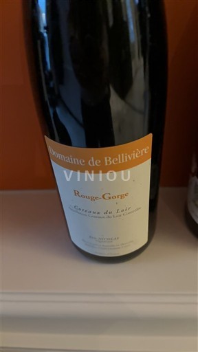 Thung lũng sông Loire Coteaux-du-Loir Domaine Bellivière Rouge-Gorge 2017