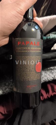 Apulia Wines Primitivo di Manduria Papale 2020