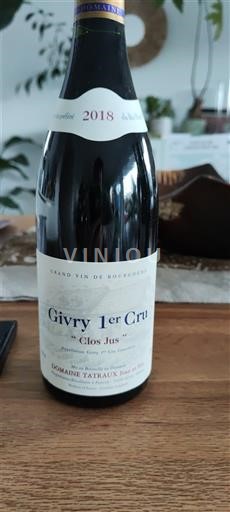 Borgoña No especificado Premier Cru Domaine Tatraux Clos Jus 2018