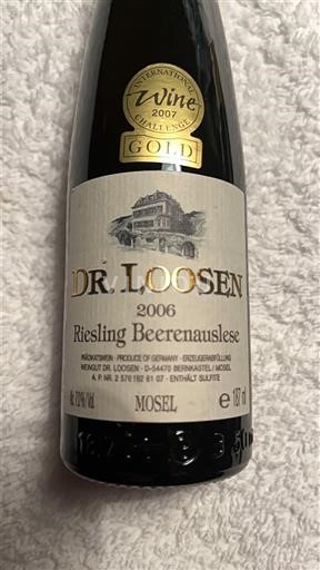 Mosel Moselle Dr. Loosen Riesling Beerenauslese 2006
