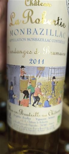 Tây Nam Monbazillac Château La Robertie Vendanges de Brumaire 2011