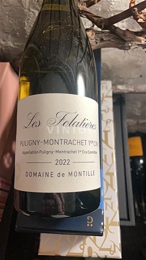Borgoña Puligny-Montrachet Premier Cru Domaine Montille Les Folatières 2022
