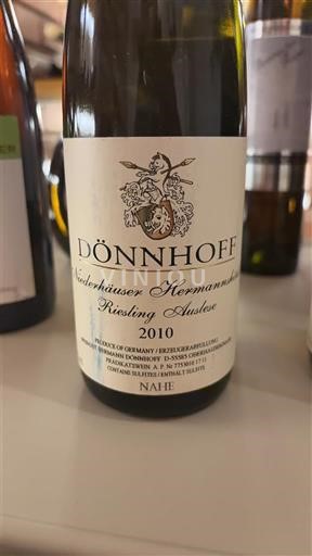 Nahe Dönnhoff Niederhäuser Hermannshöhle Riesling Auslese 2010