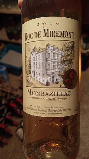 Jugperëndim Monbazillaku Roc de Miremont 2016