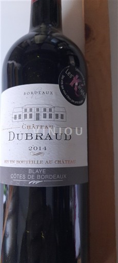 Bordeaux Blaye-Côtes-de-Bordeaux Château Braud 2014