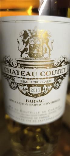Bordeaux Barsac Château Coutet 2013