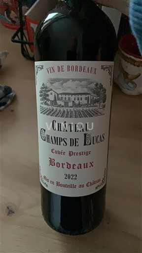 Burdeos Bordeaux Château Champs de Ducas Prestige 2022