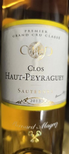 Bordéus Sauternes Clos Haut-Peyraguey 2013
