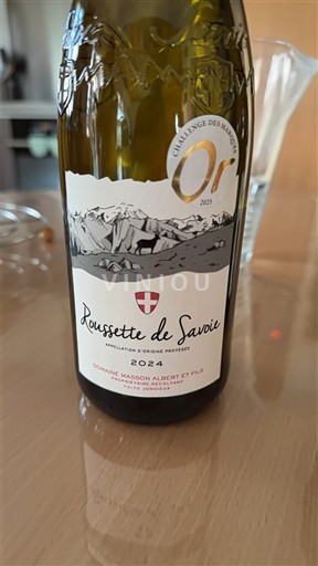 Вина Blanc sec Domaine Masson Albert et Fils 2024 Francuska Savoja i Bugej Roussette de Savoja AOC