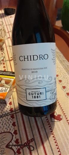 Apulien Primitivo di Manduria Masseria Cuturi 1881 Chidro 2019