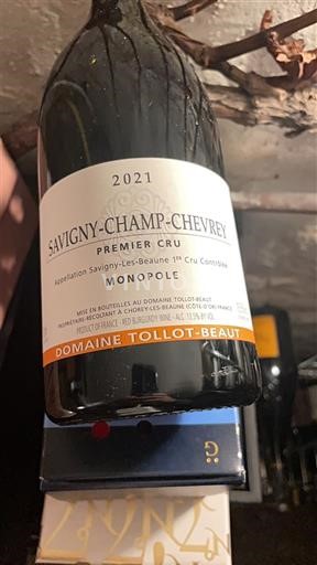 Viner Rouge sec Savigny-Champ-Chevrey Domaine Tollot-Beaut 2021 Frankrike Bourgogne Savigny-lès-Beaune AOC Premier Cru