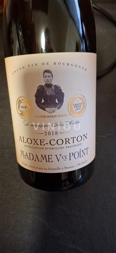 Burgund Aloxe-Corton Madame Veuve Point Le magnifique Délice- 2018