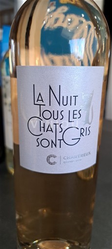Bordeaux Bordeaux rosé Chartreux La Nuit Tous Les Chats Sont Gris Icke årgångsbetecknad