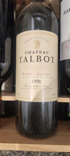 Bordeaux Saint-Julien Grand Cru Château Talbot 1998