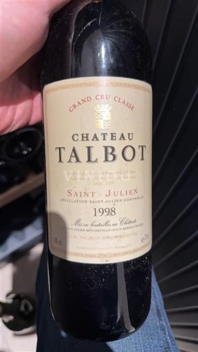 Bordeaux Saint-Julien Grand Cru Château Talbot 1998