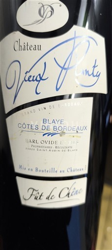 Bordeaux Blaye-Côtes-de-Bordeaux Château Vieux Planty 2008