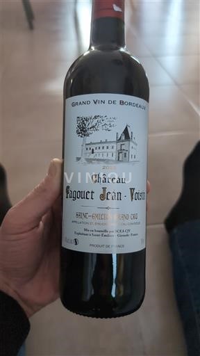Bordeaux Saint-Émilion Grand Cru Grand Cru Château Fagouet Jean Voisin 2015