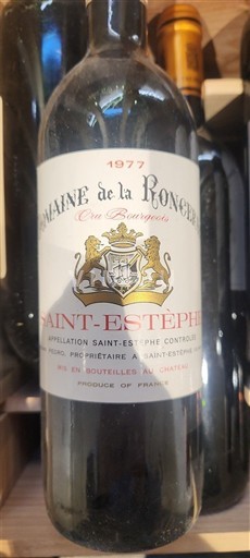 Bordeaux Saint-Estèphe Domaine La Ronceray Cru Bourgeois 1977