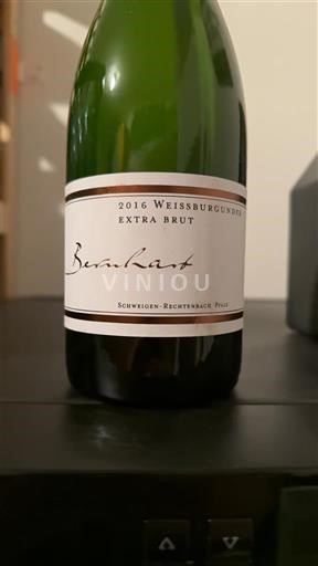 Pfalz Không được chỉ định Bernhart Weissburgunder Extra Brut 2016