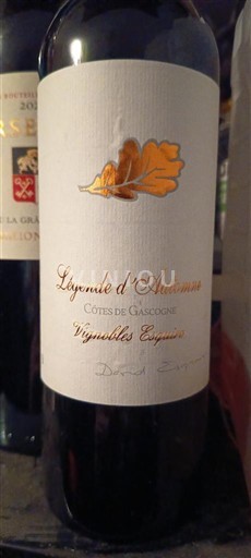 Sudoeste Côtes de Gascogne Vignobles Esquiroz Légende d'Automne Não Sazonado