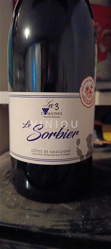 Sudoeste Côtes de Gascogne Domaine Les 3 Domaines Le Sorbier Sin añada
