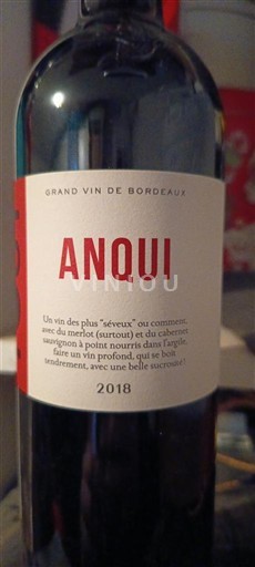 Burdeos Bordeaux Anqui 2018