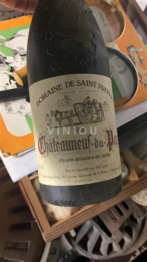 Valle del Ródano Châteauneuf-du-Pape. Domaine Saint Prefert 1996