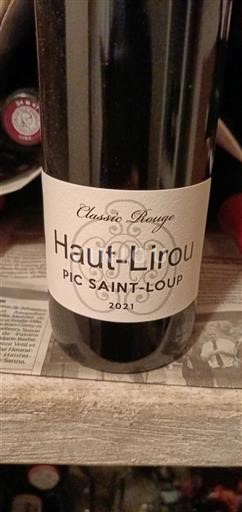 Langvedok Pic-saint-loup Haut-Lirou Classico Rouge 2021