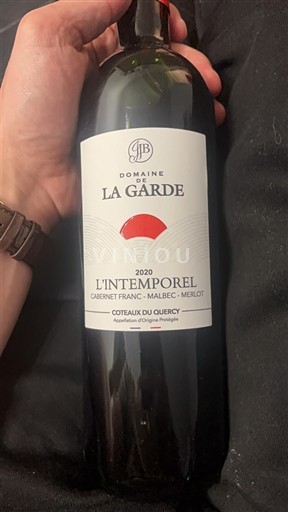 Tây Nam Coteaux-du-quercy Domaine La Garde L'Intemporel 2020